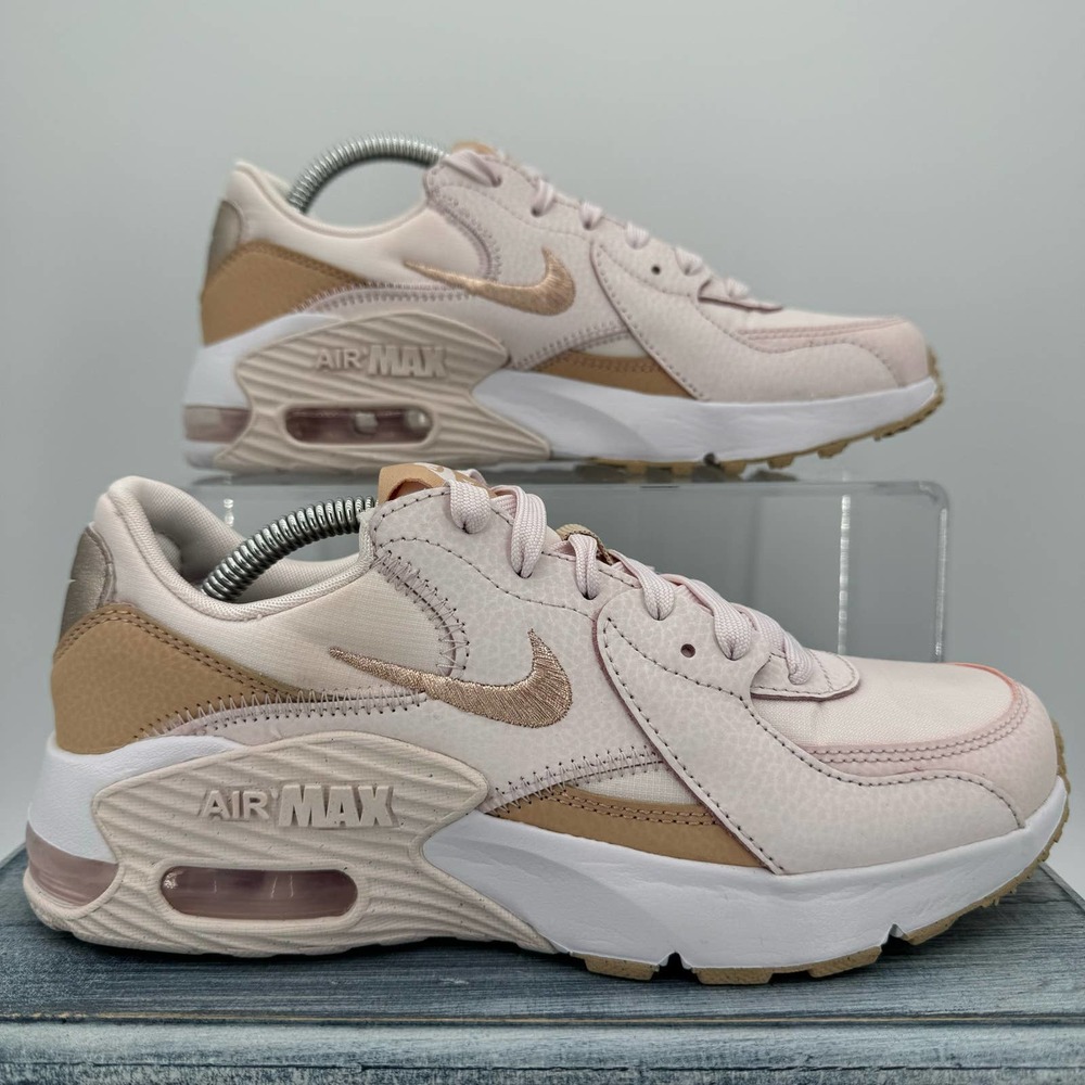 Nike Air Max Blush and Beige Sneakers